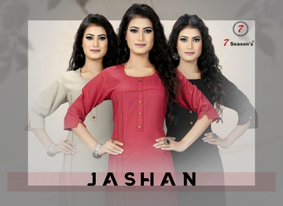 letest woman cotton work kurti by 7seasons jashan