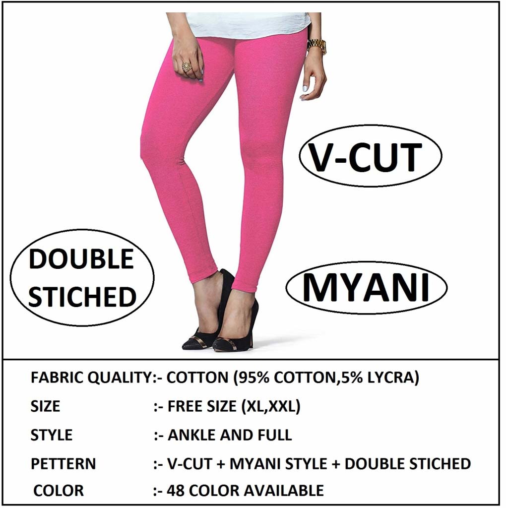 Lyra Women Solid Premium Cotton Churidar Leggings | Mid-Waist | Fashionwear  Multicolour : Amazon.in: Fashion