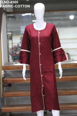 letest casual cotton plain kurti