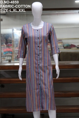 letest casual cotton printed kurti in surat