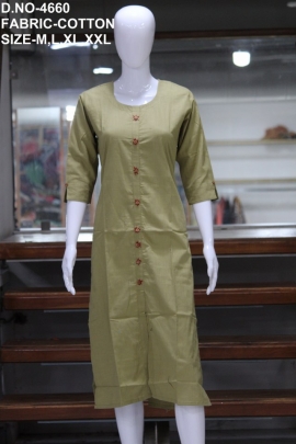 letest cotton plain kurti