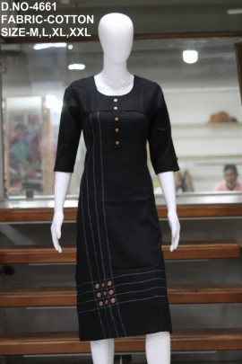 letest cotton work kurti