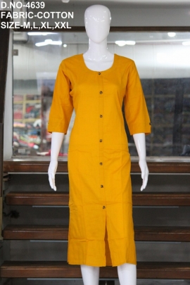 letest fancy cotton plain kurti