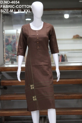 letest cotton work kurti