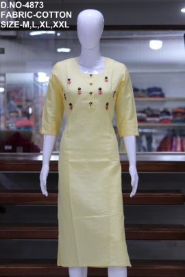 new casual cotton hand work kurti