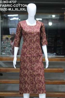 new casual cotton printed  kurti  