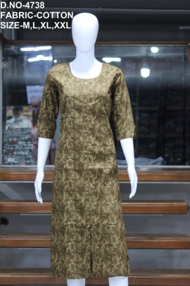 new casual cotton printed  kurti  