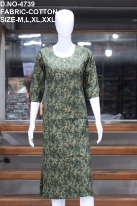 new casual cotton printed  kurti  