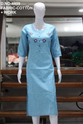 new casual cotton work kurtis