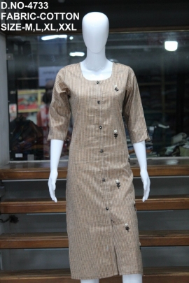 new cotton hand work kurti