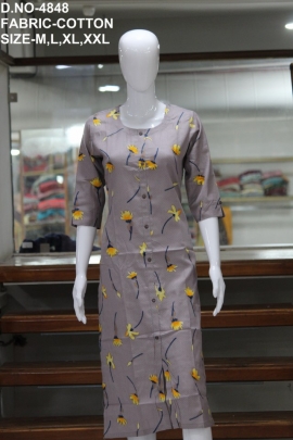 new formal cotton printed kurti