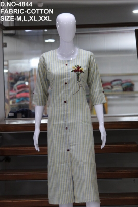 new formal cotton work kurti